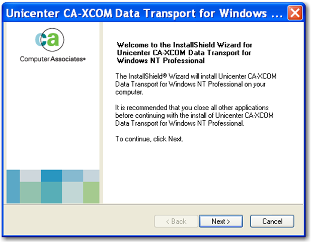 XCOM Install Step 1